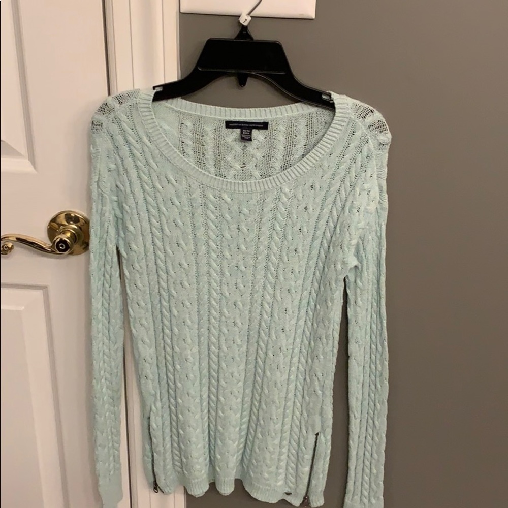 American Eagle Soft Knit Mint Green Sweater